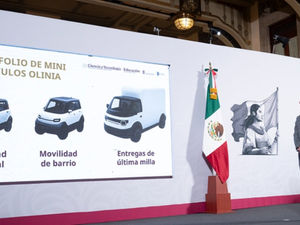 SHEINBAUM PRESENTA OLINIA, ARMADORA MEXICANA DE MINI VEHÍCULOS ELÉCTRICOS DESARROLLADOS EN MÉXICO