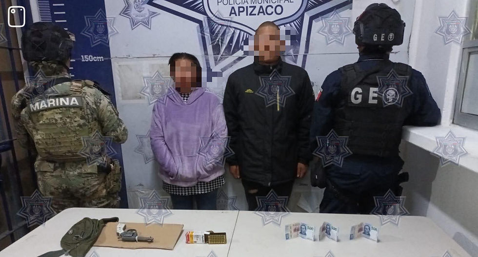 DETIENEN POLICÍA DE APIZACO Y MARINA A SUJETOS CON ARMA DE FUEGO