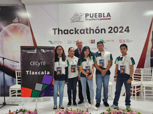 PRESENTA CECyTE TLAXCALA APLICACIÓN MÓVIL EN THACKATHÓN NACIONAL 2024