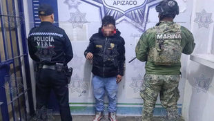 DETIENEN POLICÍA DE APIZACO Y MARINA A MASCULINO CON MOTONETA CON REPORTE DE ROBO