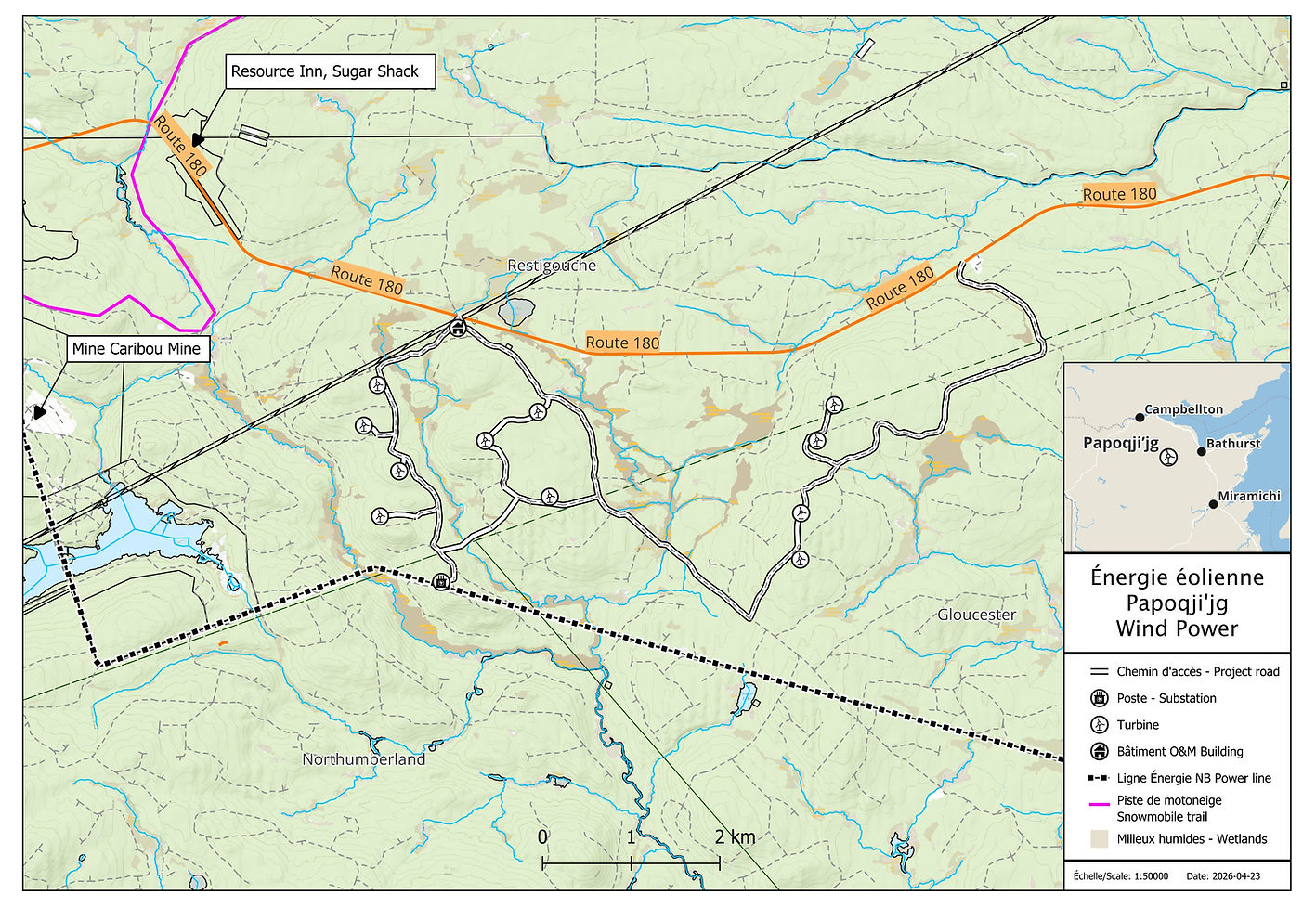 Wind farm map