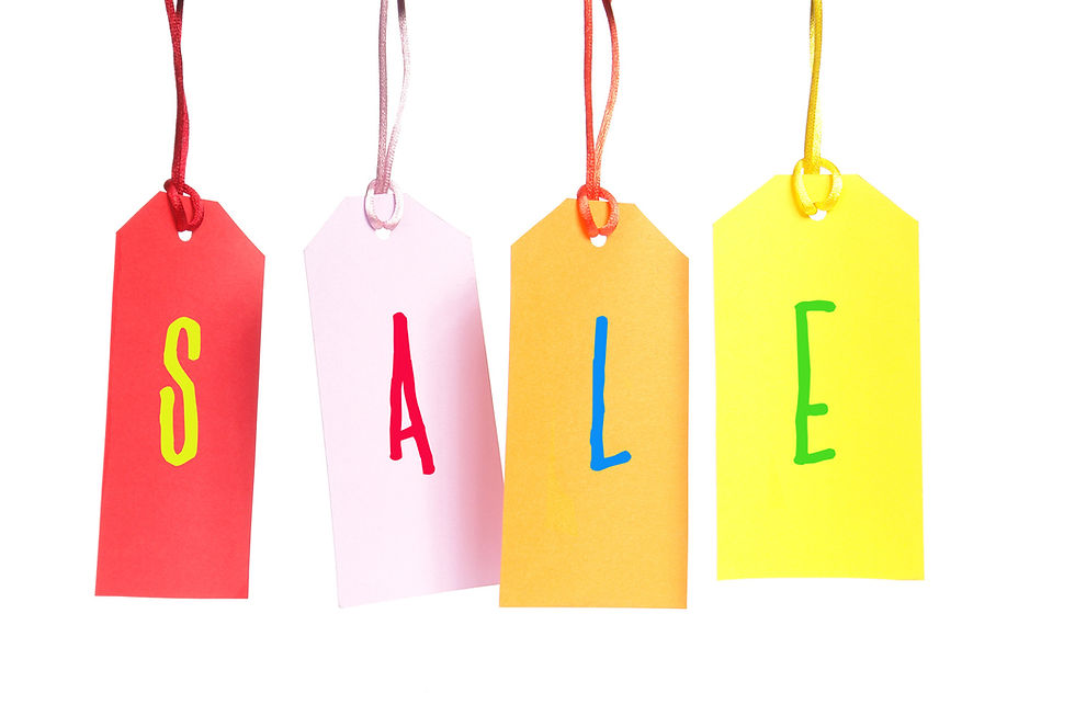 Colorful Sale Tags