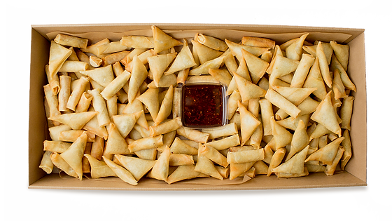 Mini Spring Rolls & Samosas