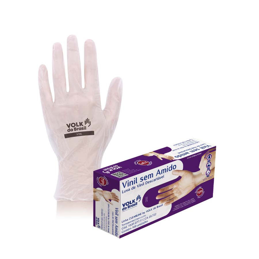 Luva Vinil Sem Amido