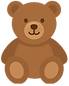 brown(茶色)の英語例文:茶色のクマ