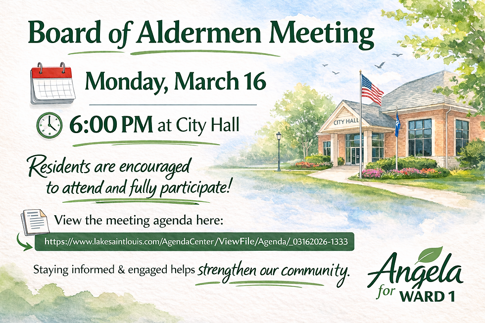 image showing details for the BOA meeting on March 16, 2026