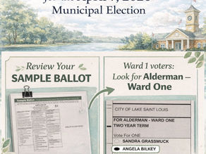 🗳️ Ward 1 voters, this race matters - Be Prepared!
