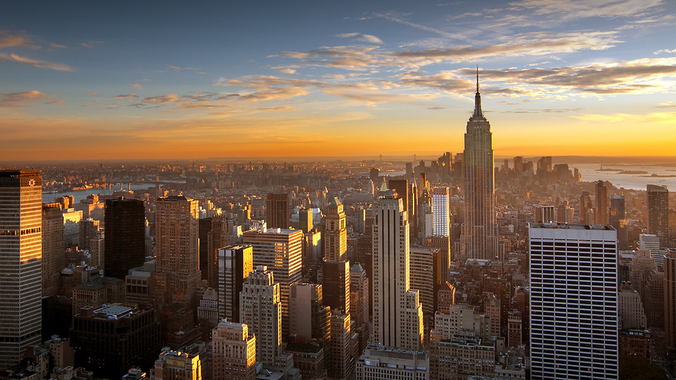 Sunset Over New York City