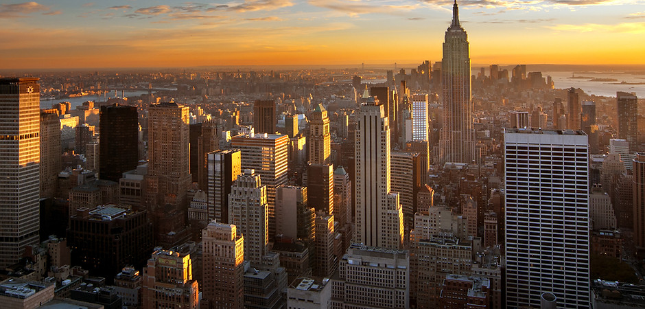 Sunset Over New York City