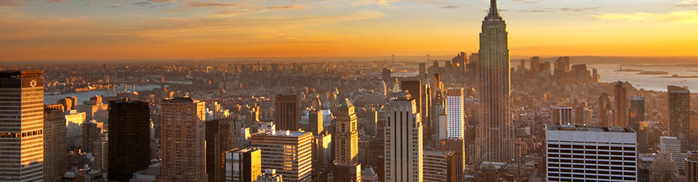Coucher de soleil sur New York City