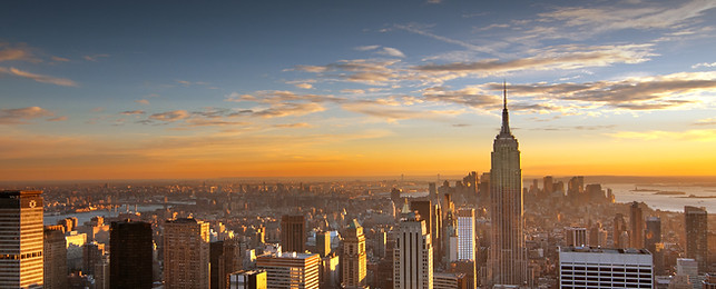 Sunset Over New York City