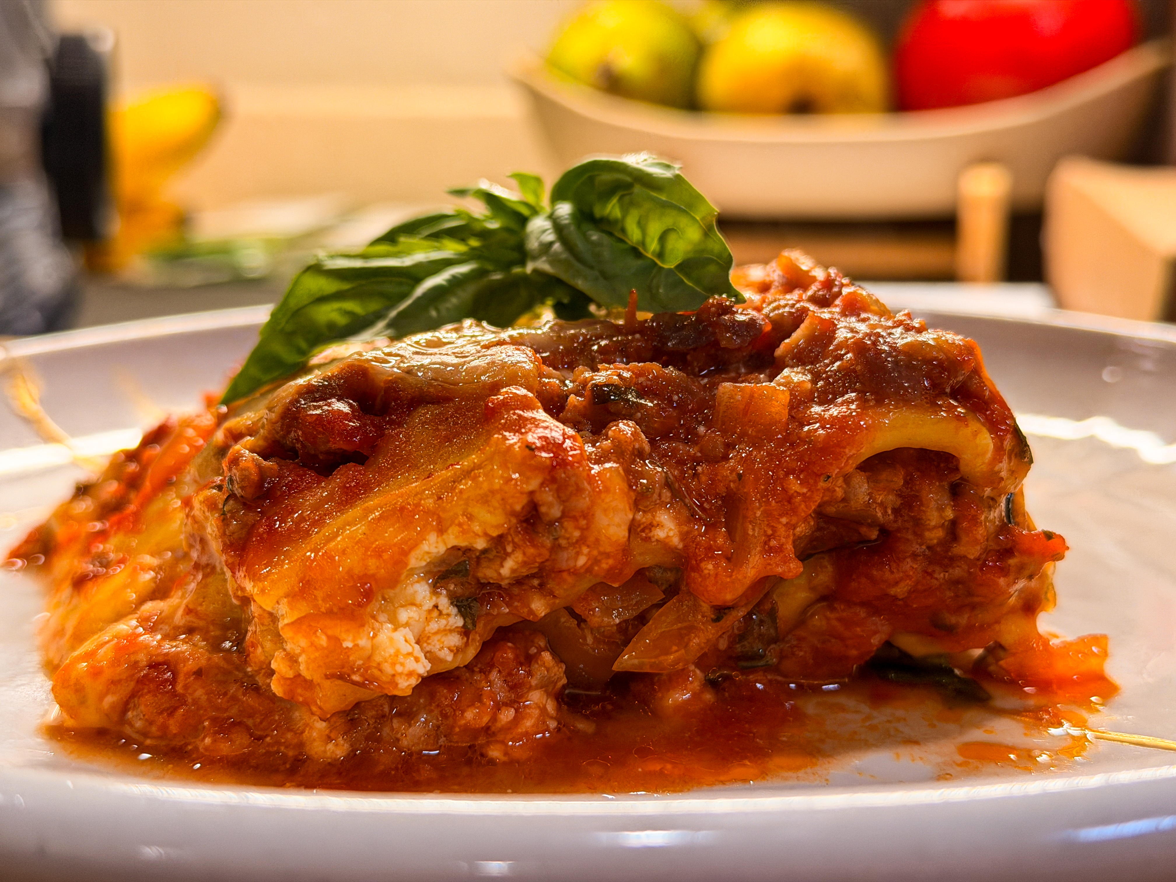 Therese's handmade Italian lasagna