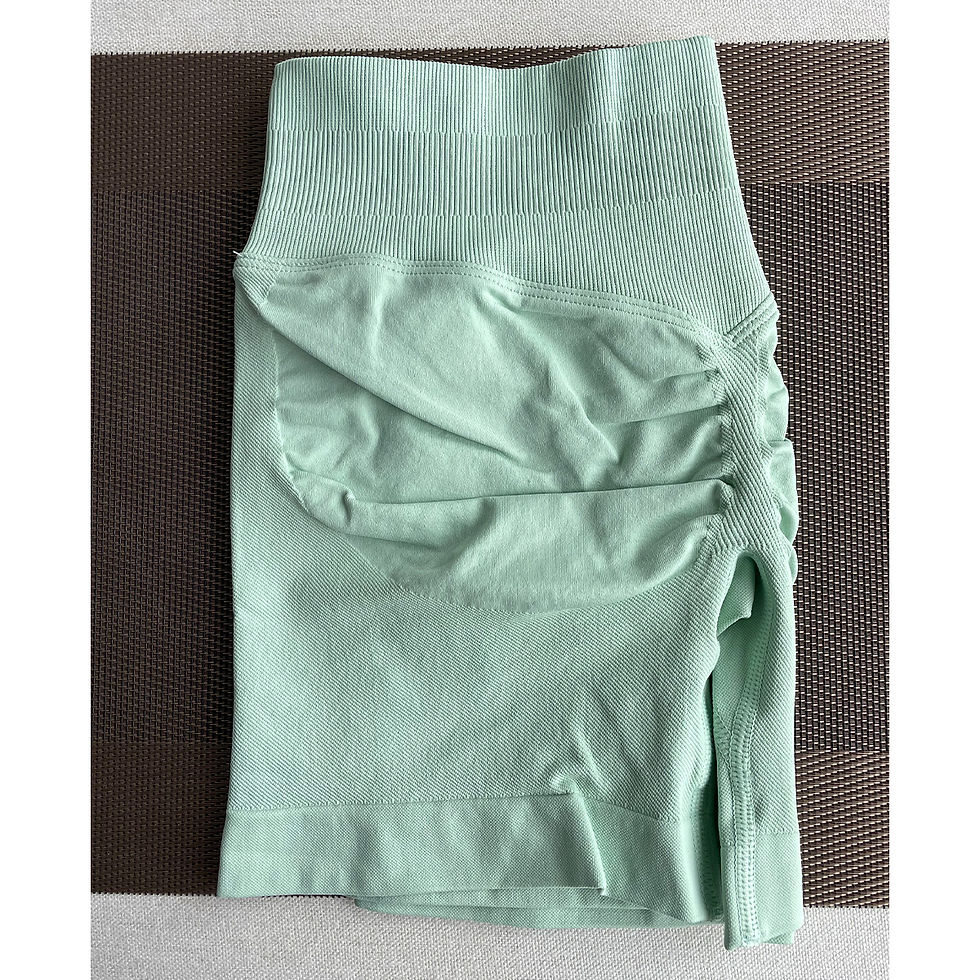 Miniatura: Women’s Seamless Gym Shorts – Sculpting Shark Bite Activewear for Running, Cycli