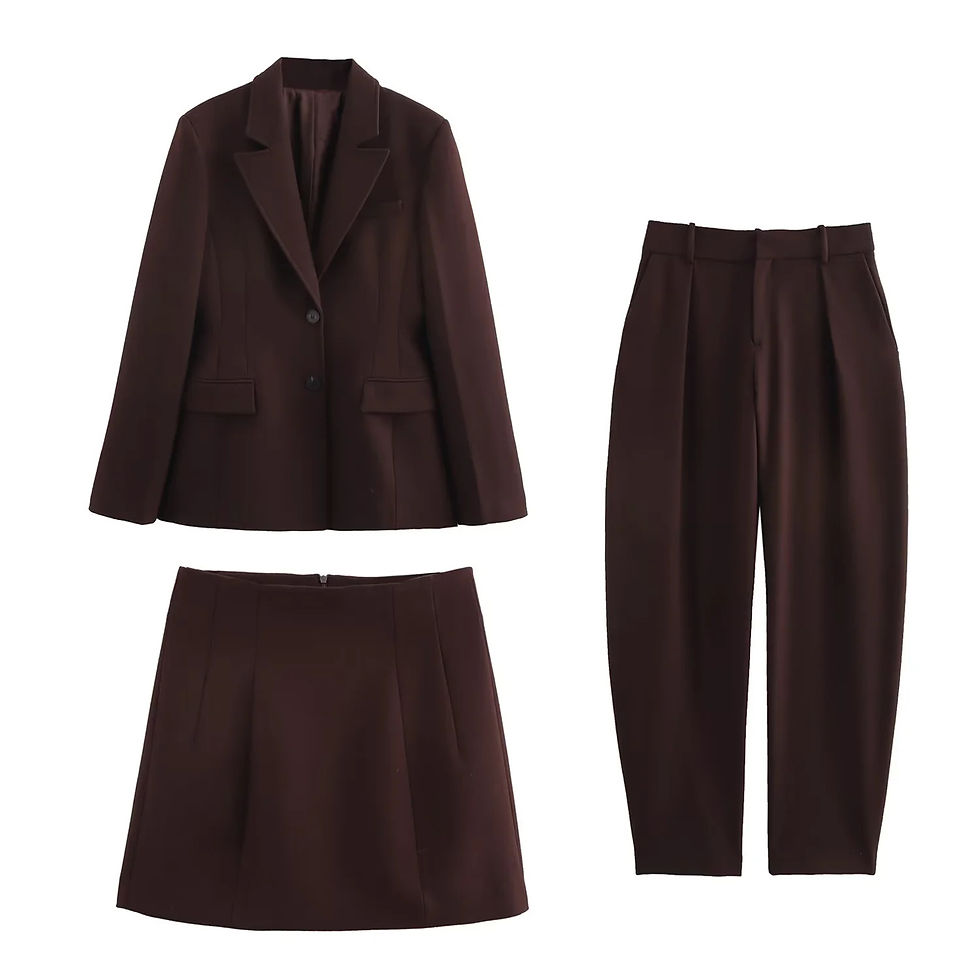 Miniatura: Spring Summer Women’s Suit – Fashionable Blazer & Skirt Ensemble