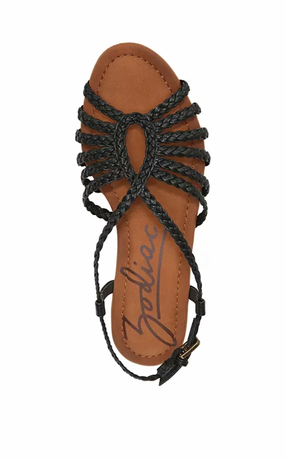 Thumbnail: Zodiac Misha Braid Slingback Flat Sandal