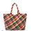 Thumbnail: Front view of candy-colored Sky's the Limit- Large Woven Neoprene Tote without a purse