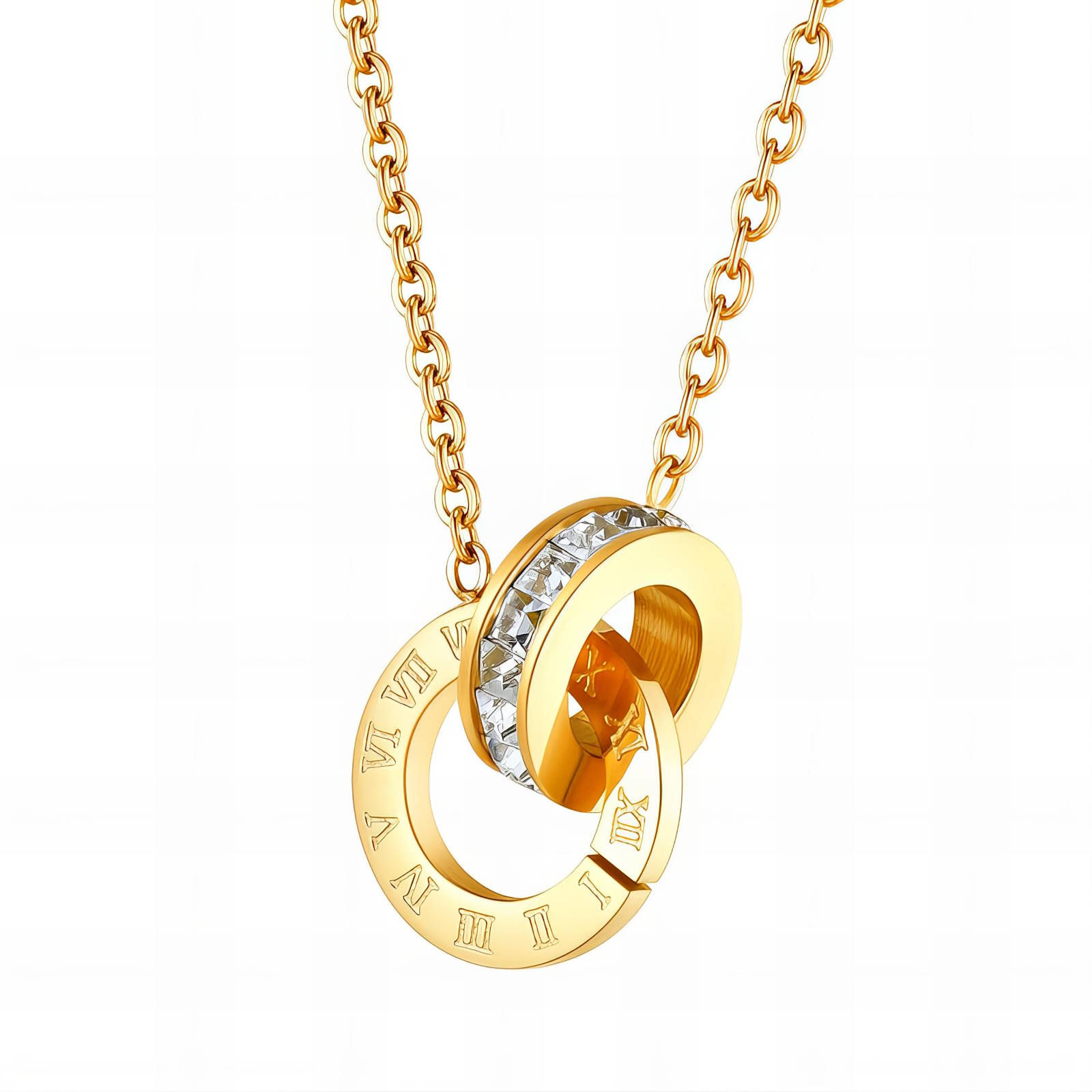 18K gold plated stainless steel necklace