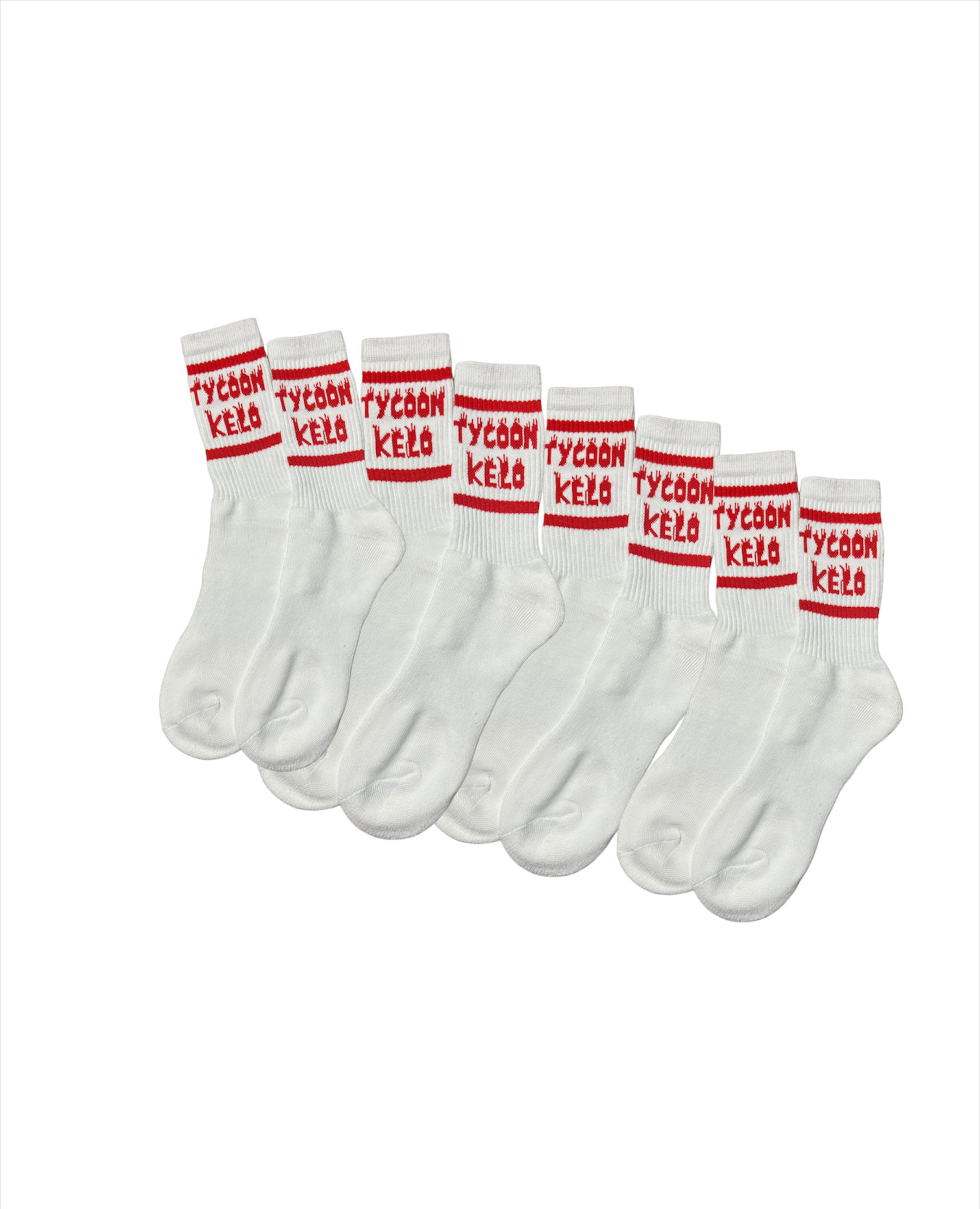 Red/White Tycoon Kelo Socks 🧦