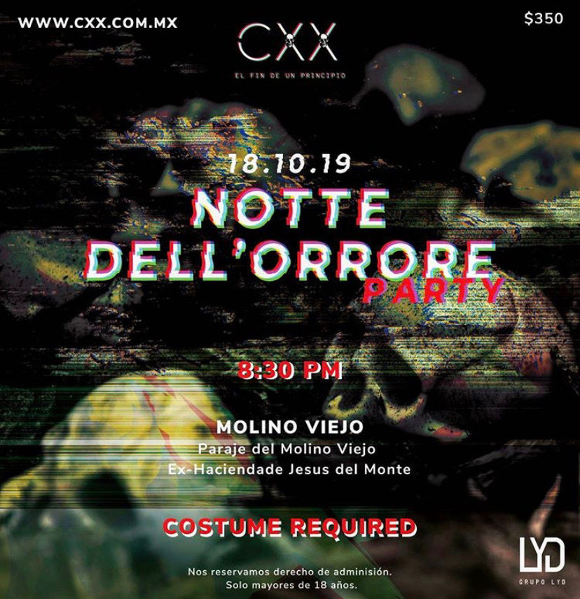 Notte Dell'Orrore Party (Molino Viejo)