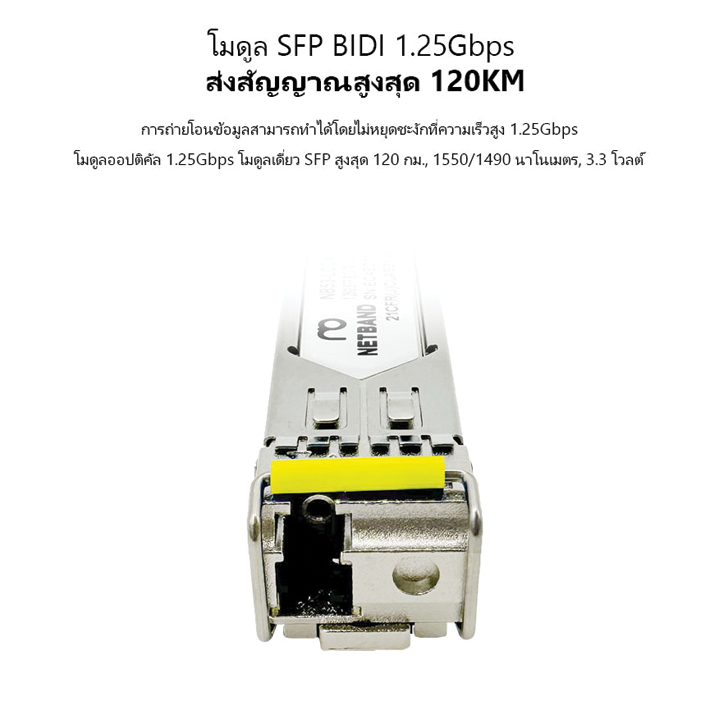 ภาพขนาดย่อ: NB54-LCD120 / 1.25G SFP BIDI Tx1550nm/Rx1490nm  120KM LC DDM