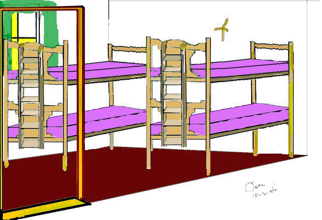 IrishCottage'bunk's'2-and'door+