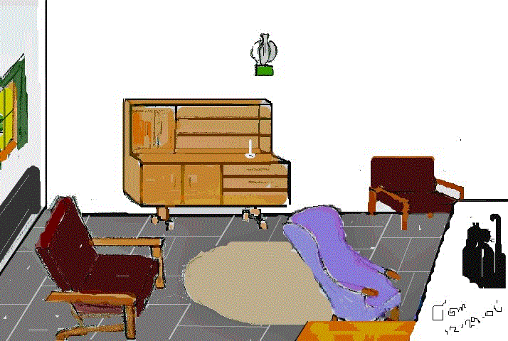 IrishCottage'looking'down from steps