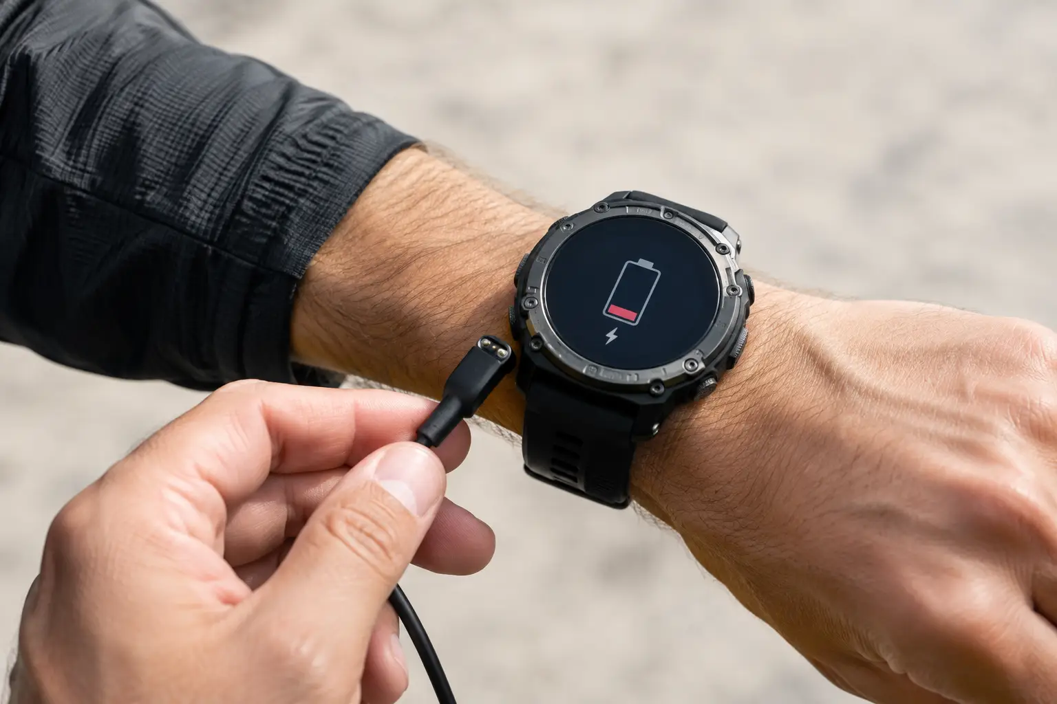 Smartwatch tático descarrega? Saiba o que fazer