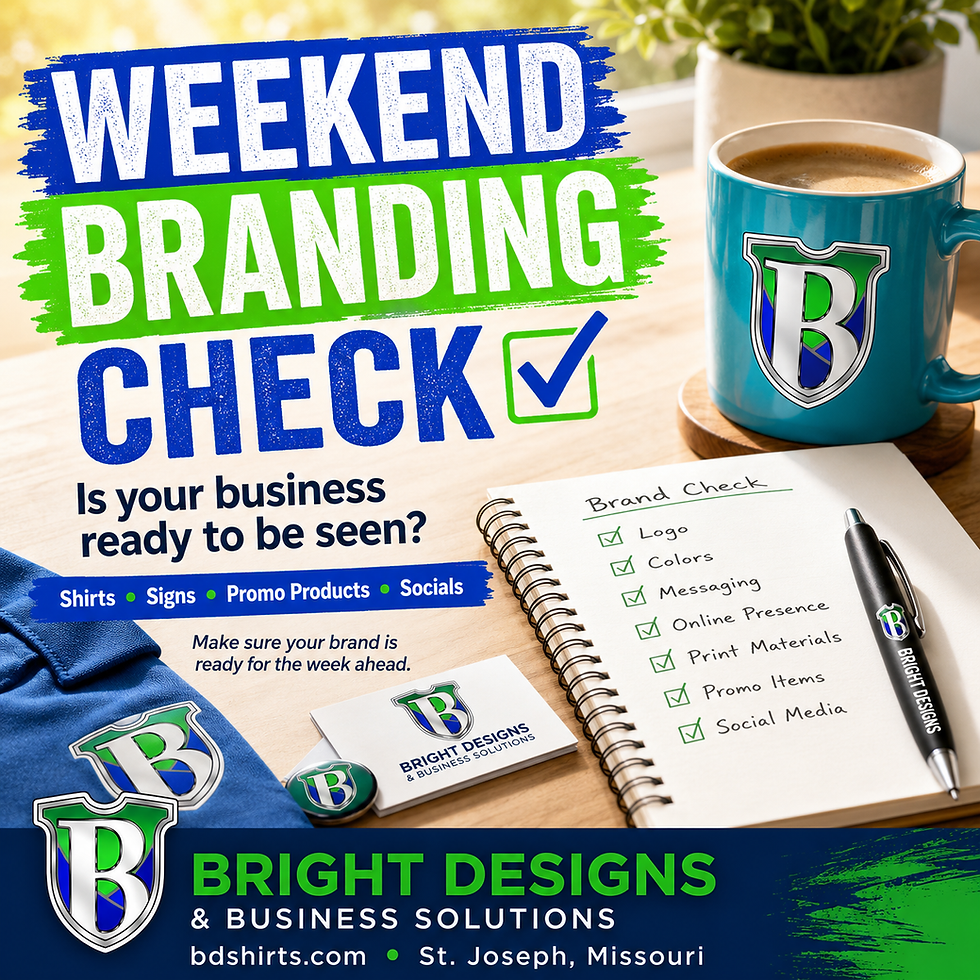Weekend Branding Check: Is Your Business Ready to Be Seen? - Bright Designs & Business Solutions