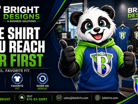 Pressley Panda sharing a fun custom apparel fact