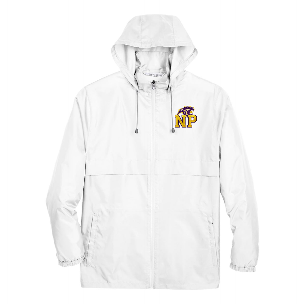 Thumbnail: Embroidered Full Zip Rain Jacket