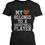 Thumbnail: Funny Graphic Womens Black T-Shirt - My Heart Belong to a Basketball Player