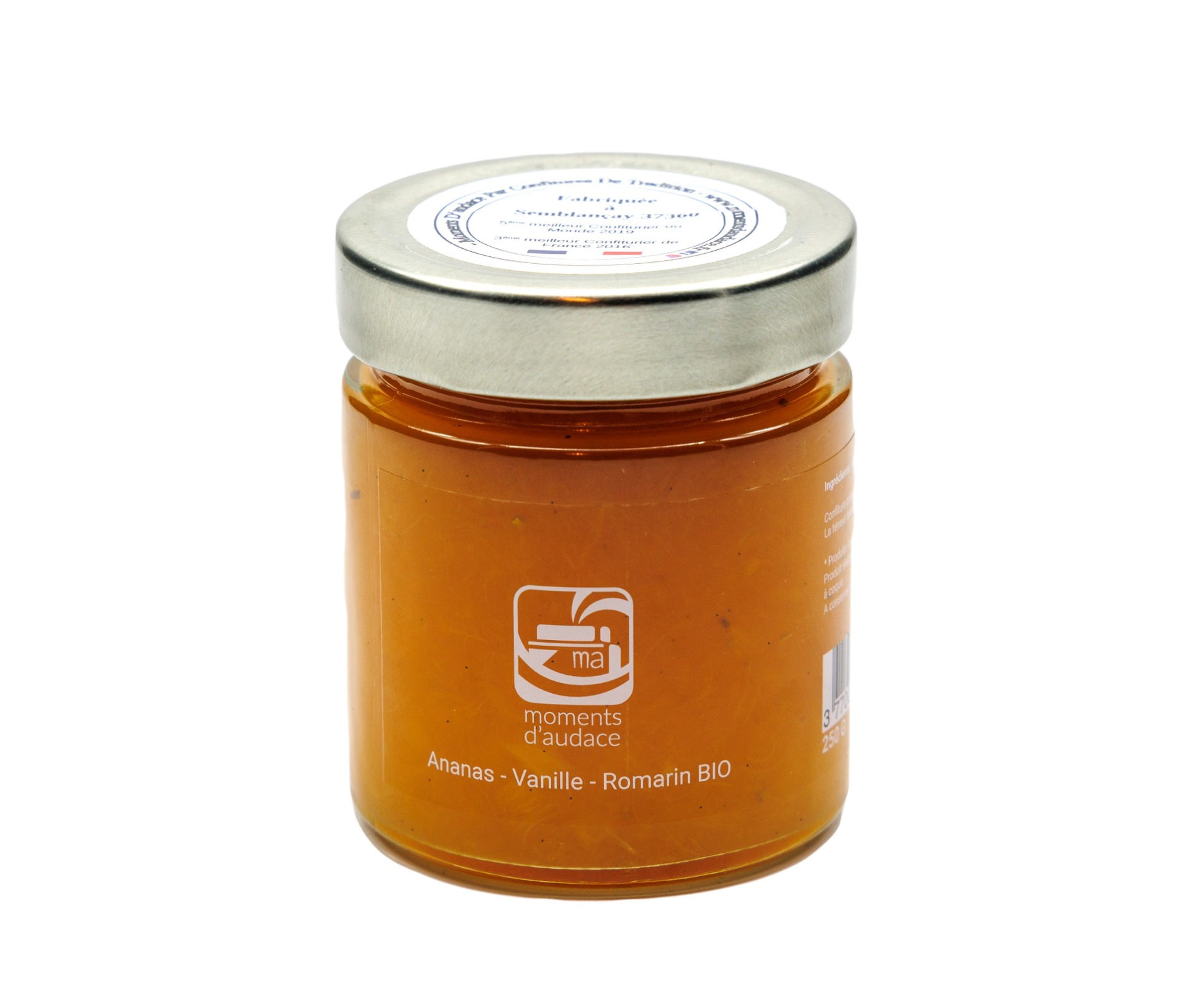 Confiture Ananas-Vanille-Romarin 250g - BIO