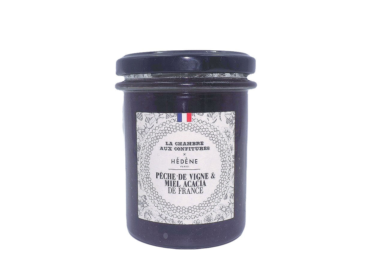 Confiture Pêche de Vigne & Miel d'Acacia de France - 200g