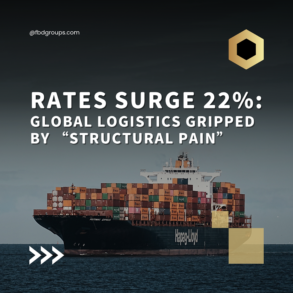 Rates Surge 22%: Global Logistics Gripped by “Structural Pain”