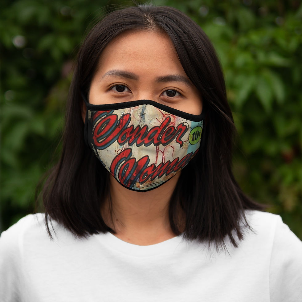 Thumbnail: WONDER!-Fitted Polyester Face Mask