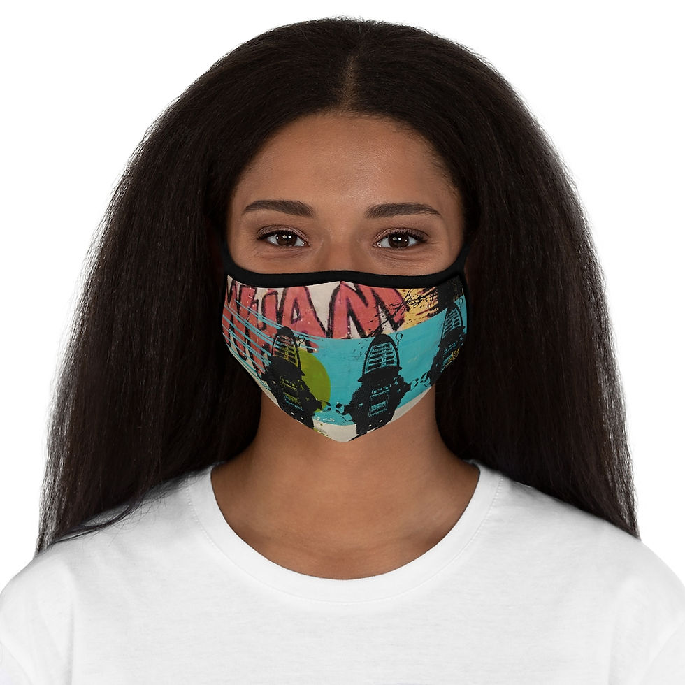 Thumbnail: Robot!-Fitted Polyester Face Mask
