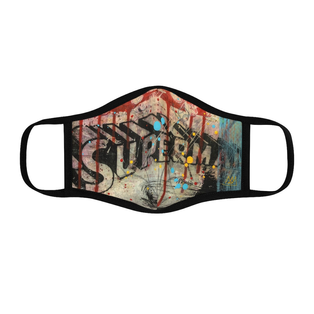 SUPER!-Fitted Polyester Face Mask