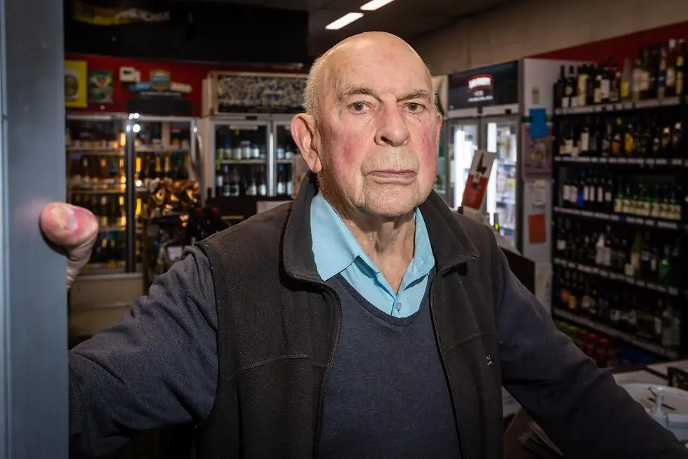 BRUCE MACKAY / Owner of The Cellar Room in Brooklyn, Derek Bealing, bought the store when he retired - and has since been the victim of one ramraid and multiple burglaries.