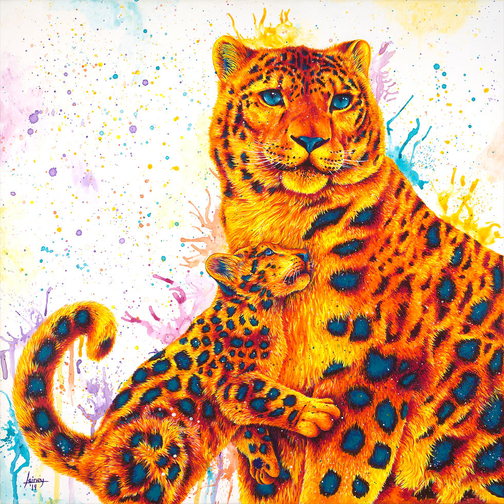 Gazing Snow - 50 x 50 cm