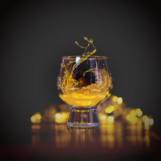 Golden cocktail