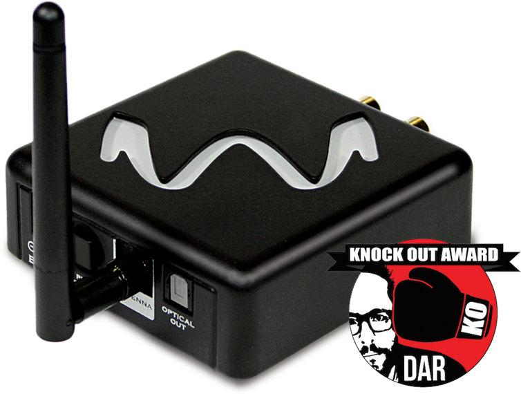 Thumbnail: Wyred4Sound bLINK Bluetooth streamer with antenna for high-fidelity audio streaming and reclocking.