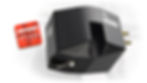 Hana SL Mono Moving Coil Cartridge with Stereonet Applause Award badge, showcasing the cartridge's sleek black design with the brand logo and model name in white.