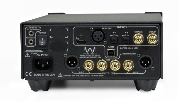Thumbnail: Rear view of Wyred4Sound DAC-1v2 showcasing its various audio inputs.