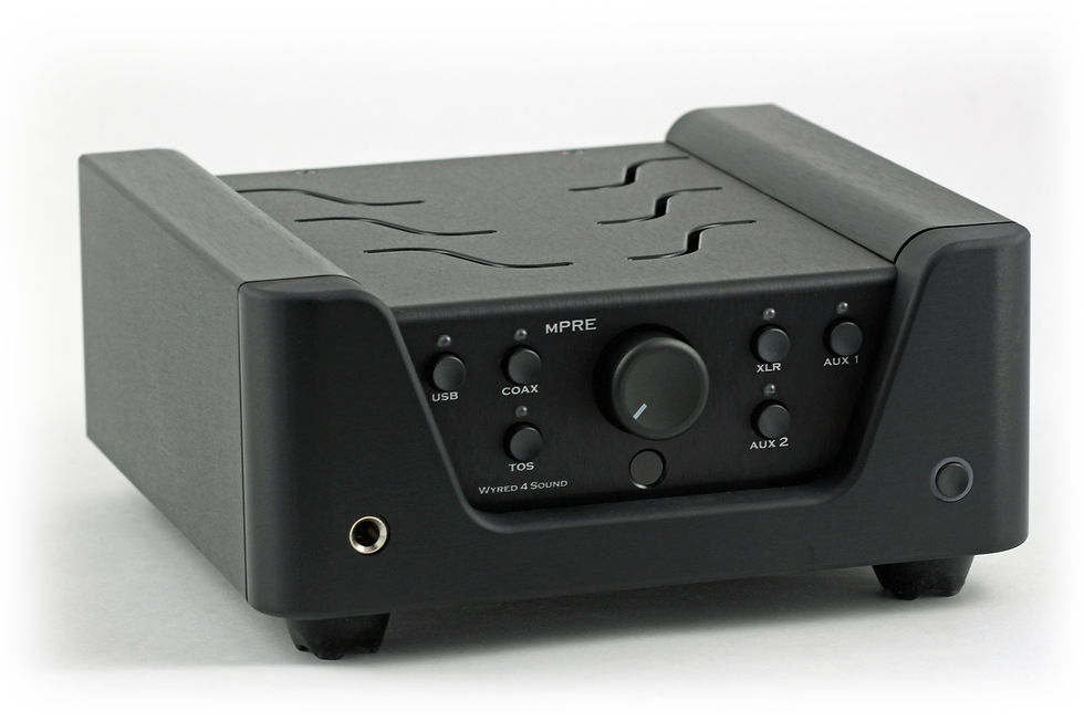 Thumbnail: Wyred4Sound mPRE in black, highlighting its sleek design and inputs.
