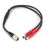 Thumbnail: SOtM Y-Cable with braided sleeve and red connectors for sPS-500 power upgrade.