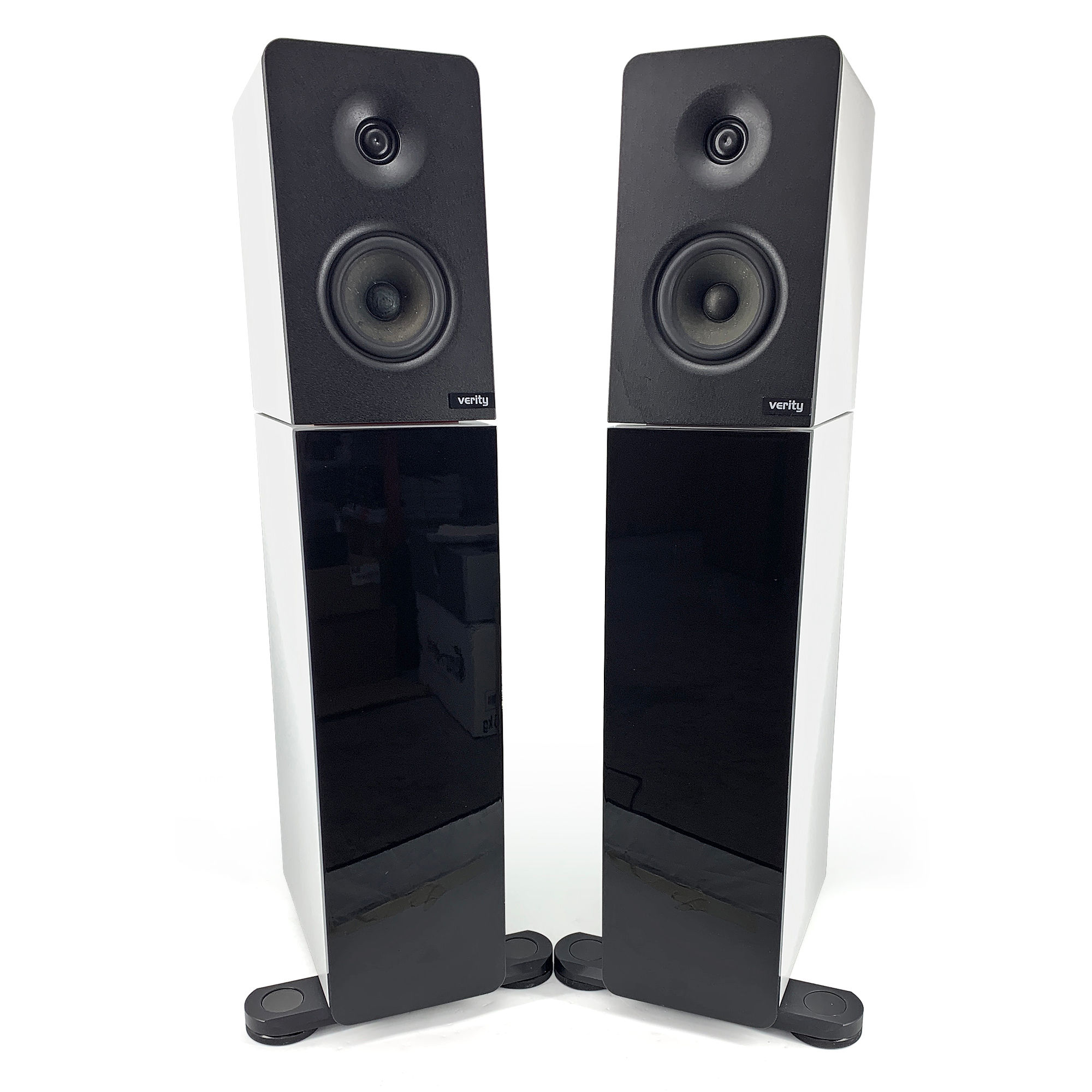 Un-New > Loudspeakers > Verity LAKMÉ Floorstanders (White/Black)  rrp£14995