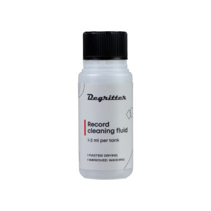 Thumbnail: Degritter Record Cleaning Fluid bottle for use with the ultrasonic cleaner.