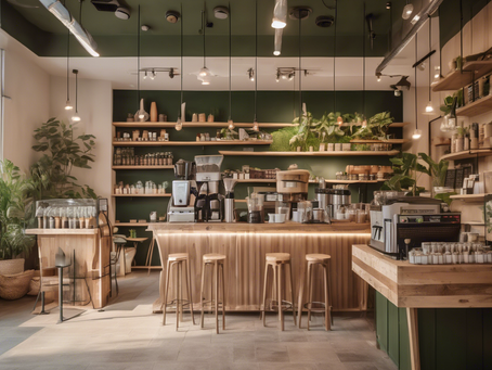 Modern Eco-Friendly Cafe: Storytelling Through Sustainable Coffee
