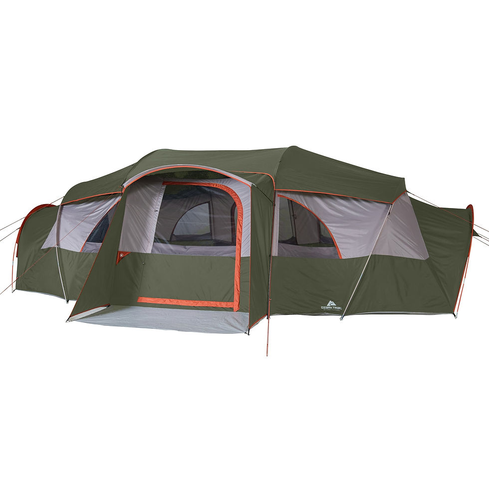 Thumbnail: Ozark Trail 18-Person Cabin Tent, with 3 Covered Entrances