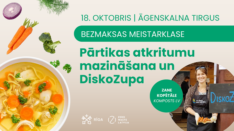 Turpinās projekts “Aprites ekonomikas risinājumi sabiedrības integrācijai un nabadzības mazināšanai” - oktobrī notiks trīs jaunas bezmaksas meistarklases!